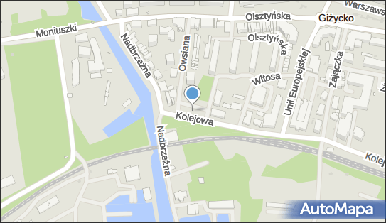 Parking Bezpłatny, Kolejowa, Giżycko 11-500 - Bezpłatny - Parking