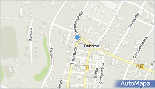 Parking Bezpłatny, Traugutta Romualda, gen.188 2, Debrzno 77-310 - Bezpłatny - Parking