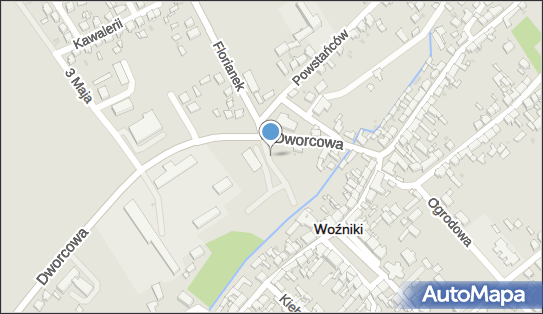 Parking Bezpłatny, Dworcowa, Woźniki 42-289 - Bezpłatny - Parking