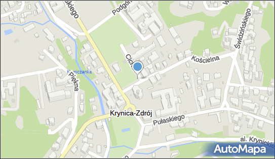 Parking Bezpłatny, Cicha, Krynica-Zdrój 33-380 - Bezpłatny - Parking