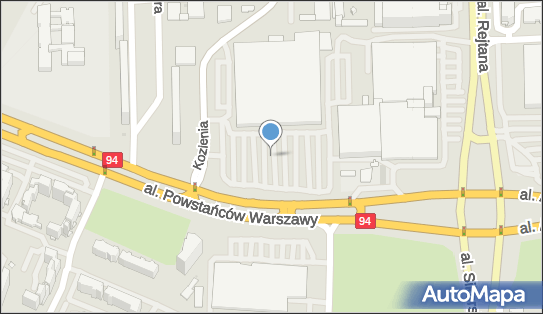 Parking Bezpłatny, Aleja Powstańców Warszawy, Rzeszów - Bezpłatny - Parking