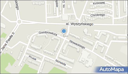 Parking bezpłatny, Gombrowicza Witolda 6, Bełchatów 97-400 - Bezpłatny - Parking