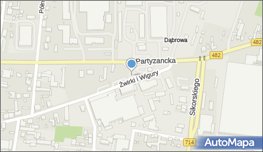 Parking Bezpłatny, Franciszka Żwirki i Stanisława Wigury 95-200 - Bezpłatny - Parking