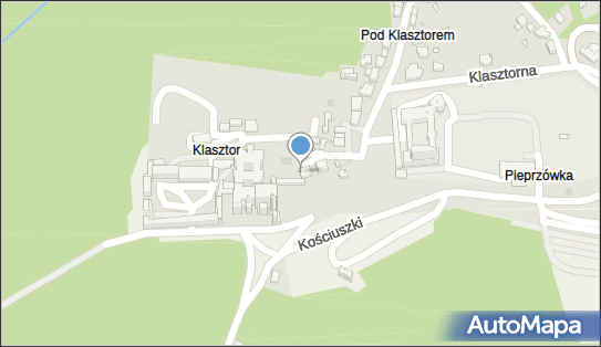 Parking Bezpłatny, Bernardyńska 44, Kalwaria Zebrzydowska 34-130 - Bezpłatny - Parking