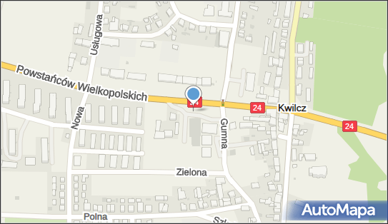 Parking Bezpłatny, Powstańców Wielkopolskich24, Kwilcz 64-410, 64-420 - Bezpłatny - Parking