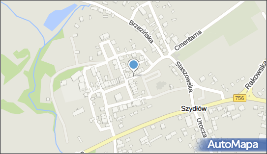 Parking przy kościele, Staszowska 5, Szydłów 28-225 - Bezpłatny - Parking