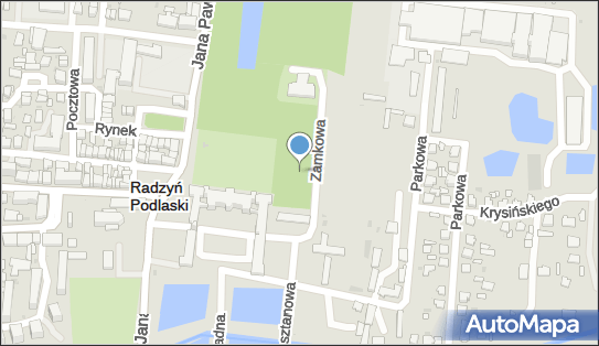 Parking, Zamkowa, Radzyń Podlaski 21-300 - Bezpłatny - Parking