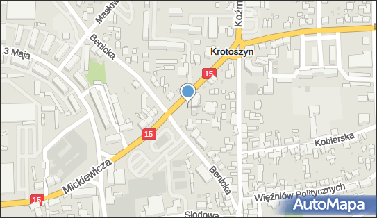 Parking, Mickiewicza Adama1536, Krotoszyn 63-700 - Bezpłatny - Parking