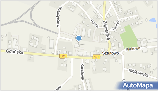 Parking, Gdańska 55A, Sztutowo 82-110 - Bezpłatny - Parking