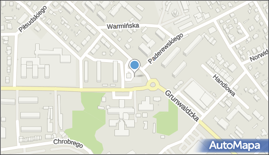 Parking, Grunwaldzka 54, Ostróda 14-100 - Bezpłatny - Parking