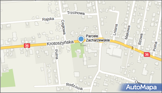 Parking, Krotoszyńska, Ostrów Wielkopolski - Bezpłatny - Parking