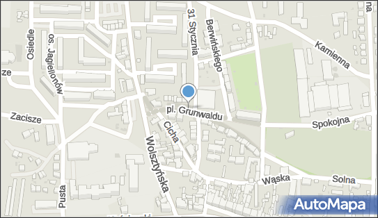 Parking, Plac Grunwaldu, Wschowa 67-400 - Bezpłatny - Parking