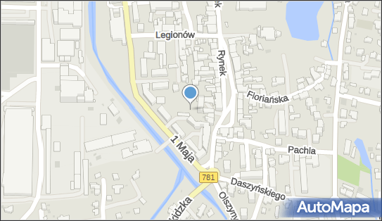 Pod Urzędem Miasta, Rynek 16, Andrychów 34-120 - Bezpłatny - Parking