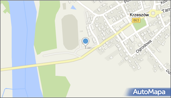 przy remizie OSP, DW863, Mostowa 6, Krzeszów 37-418 - Bezpłatny - Parking