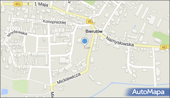 Mur historyczny, Młyńska396, Bierutów 56-420 - Ciekawe miejsce