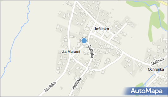 Mur historyczny, Jaśliska 20, Jaśliska 38-485 - Ciekawe miejsce