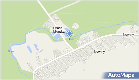 Progi skalne - wodospady rz. Sopot, Nowiny, Nowiny 22-672 - Ciekawe miejsce