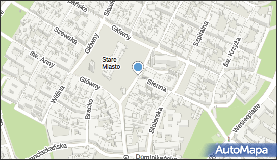 Spójrz w górę, Rynek Główny 6, Kraków - Ciekawe miejsce