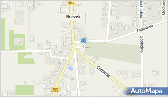Parafialny w Buczku, DW 483, Główna / Topolowa / Spokojna, Buczek 98-113 - Cmentarz