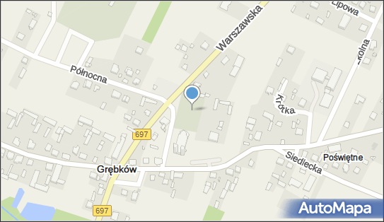 Zabytkowy parafialny przykościelny w Grębkowie, DW 697, Grębków 07-110 - Cmentarz, numer telefonu