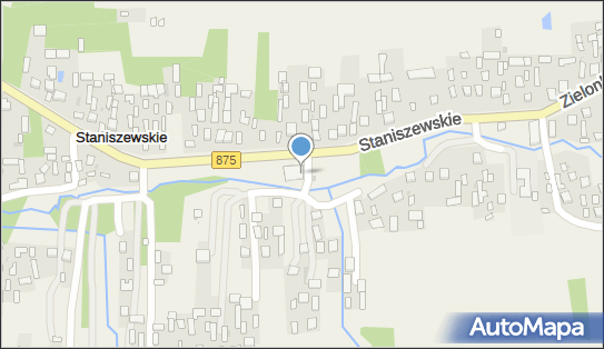 Dom Ludowy w Staniszewskiem, DW 875, Staniszewskie 36-130 - Dom ludowy