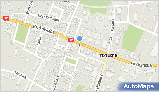 DPD Pickup Punkty, Radomska 4 - automat paczkowy, Przysucha 26-400, godziny otwarcia