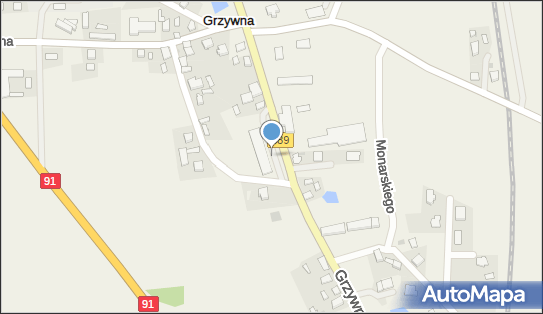DPD Pickup Punkty, Grzywna 124 - automat paczkowy, Grzywna 87-140, godziny otwarcia