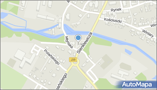 Dworzec autobusowy, DW188, Sienkiewicza / Młyńska, Krajenka 77-430 - Dworzec autobusowy