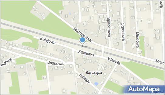 Barczęca, Wesoła 3, Barcząca 05-300 - Dworzec kolejowy, Przystanek kolejowy