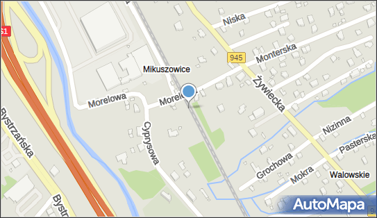 Bielsko-Biała Mikuszowice, Morelowa, Bielsko-Biała 43-310 - Dworzec kolejowy, Przystanek kolejowy