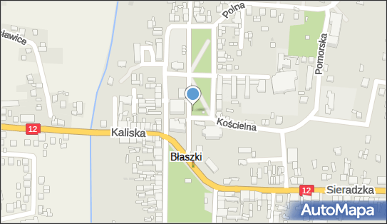 Błaszki (stacja kolejowa), Kościelna 1b, Błaszki 98-235 - Dworzec kolejowy, Przystanek kolejowy