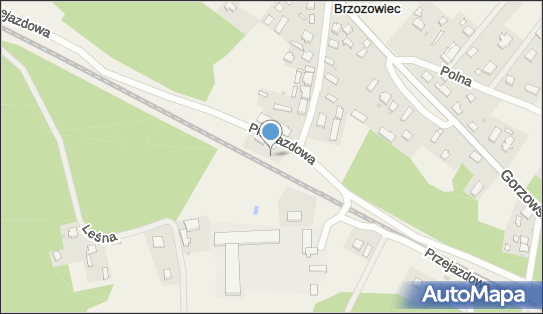 Brzozowiec Gorzowski, Szkolna, Brzozowiec 66-446 - Dworzec kolejowy, Przystanek kolejowy