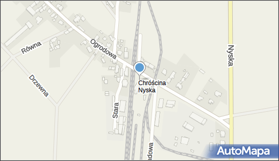 Chróścina Nyska, Ogrodowa, Chróścina 48-320 - Dworzec kolejowy, Przystanek kolejowy