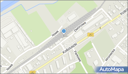 Czarnków, Dworcowa, Czarnków 64-700 - Dworzec kolejowy, Przystanek kolejowy