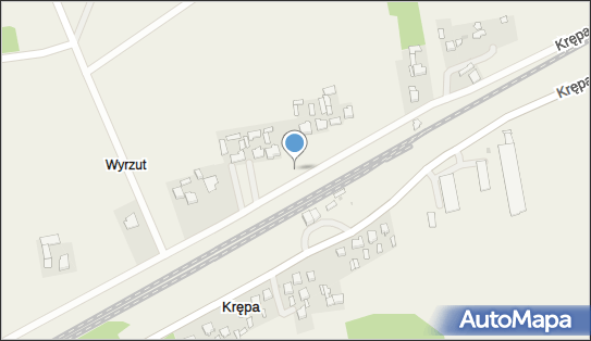 Domaniewice, Krępa, Krępa 99-434 - Dworzec kolejowy, Przystanek kolejowy