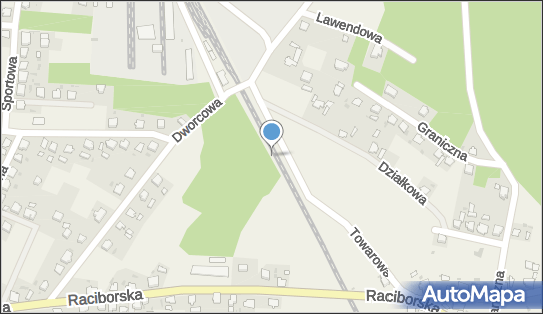 Dziergowice, Towarowa, Dziergowice 47-244 - Dworzec kolejowy, Przystanek kolejowy