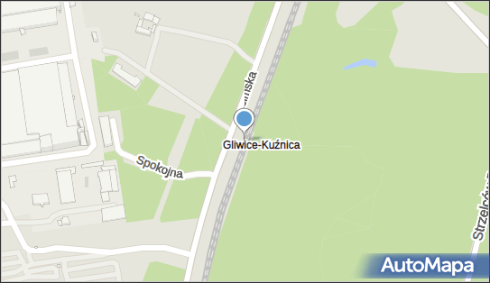 Gliwice Kuźnica, Oświęcimska, Gliwice 44-109 - Dworzec kolejowy, Przystanek kolejowy
