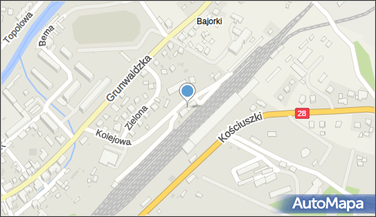 Grybów, Kolejowa 6, Grybów 33-330 - Dworzec kolejowy, Przystanek kolejowy