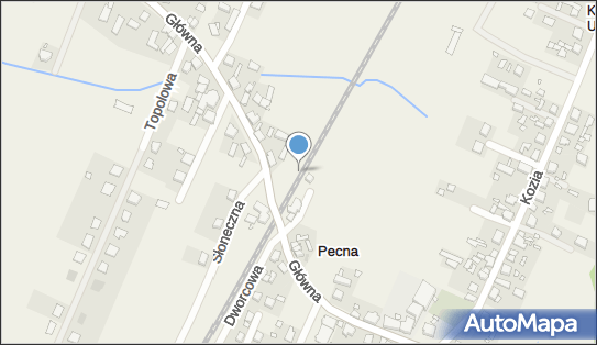Iłowiec, Główna 28, Pecna 62-053 - Dworzec kolejowy, Przystanek kolejowy