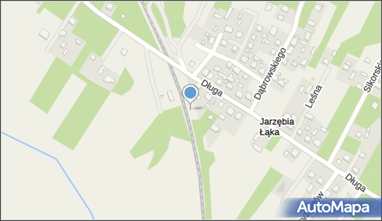 Jarzębia Łąka, Długa 21A, Jarzębia Łąka 05-240 - Dworzec kolejowy, Przystanek kolejowy