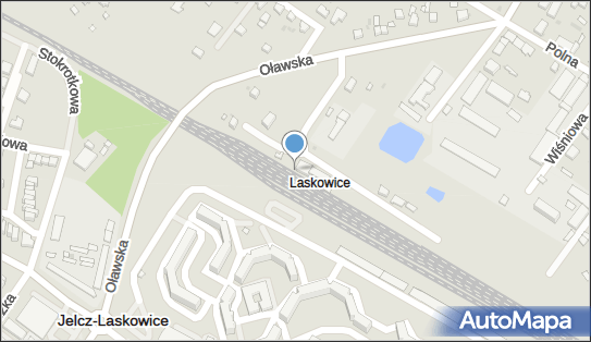 Jelcz Laskowice, Kolejowa 14, Jelcz-Laskowice - Dworzec kolejowy, Przystanek kolejowy