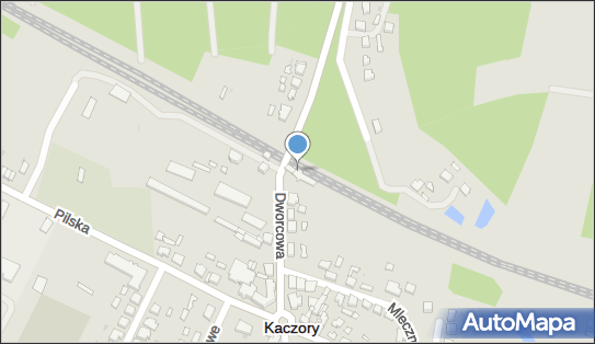 Kaczory, Dworcowa 15, Kaczory 64-810 - Dworzec kolejowy, Przystanek kolejowy