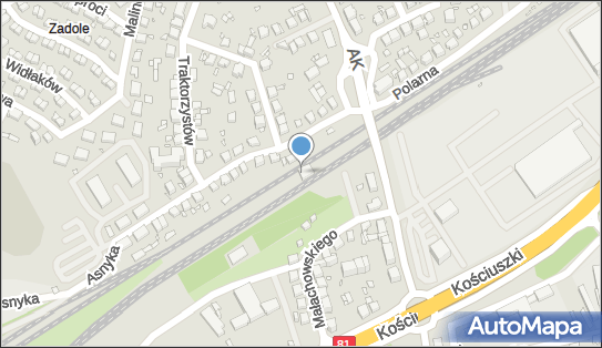 Katowice Piotrowice, Asnyka Adama, Katowice 40-696 - Dworzec kolejowy, Przystanek kolejowy