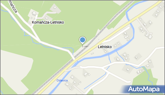 Komańcza Letnisko, DW 892, Letnisko - Dworzec kolejowy, Przystanek kolejowy