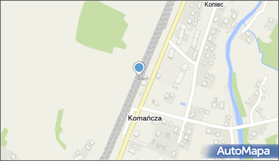 Komańcza, DW892, Komańcza 87, Komańcza 38-543 - Dworzec kolejowy, Przystanek kolejowy