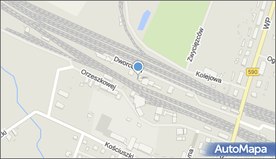 Korsze, Dworcowa 1a, Korsze 11-430 - Dworzec kolejowy, Przystanek kolejowy