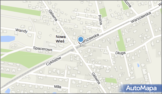 Nowa Wieś Warszawska, Główna 53, Nowa Wieś 05-806 - Dworzec kolejowy, Przystanek kolejowy