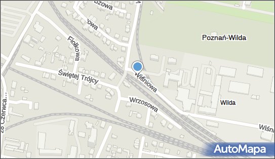 Poznań Dębina, Wiśniowa, Poznań 61-477 - Dworzec kolejowy, Przystanek kolejowy