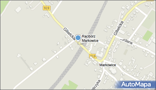 Racibórz Markowice, Gliwicka919, Racibórz 47-400 - Dworzec kolejowy, Przystanek kolejowy
