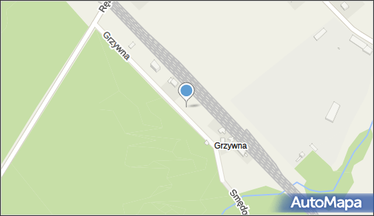 Rębusz, Grzywna, Grzywna 73-240 - Dworzec kolejowy, Przystanek kolejowy